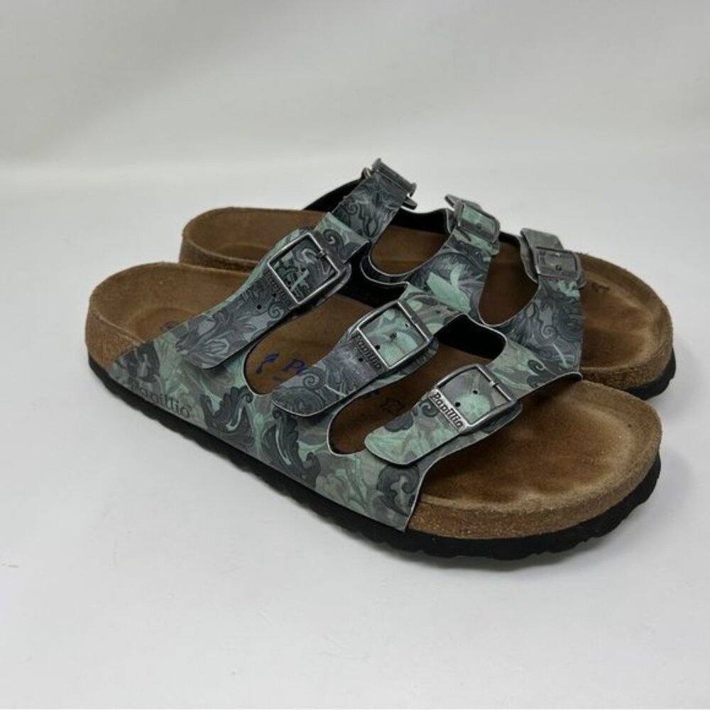 Birkenstock papillio Florida Soft Footbed Birko Flor Col :Damask Petrol